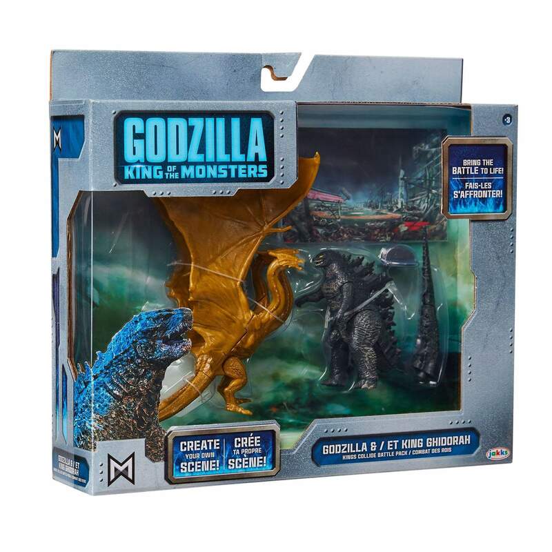Godzilla Rodan And King Ghidorah 6 Inch Articulating Figures JAKKS New Sealed 