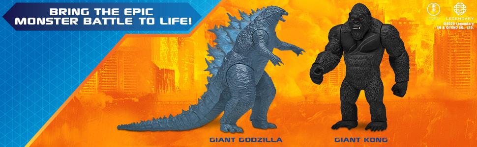 GIANT GODZILLA Legendary Godzilla Vs Kong Playmates 11" Tall Figure NEW 