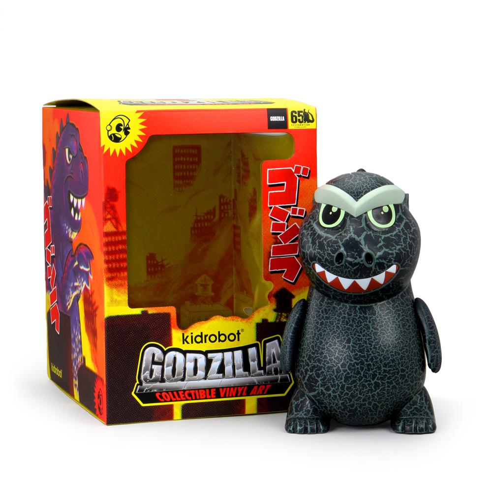 Kidrobot Godzilla 1954 Crackle Edition Glow in The Dark Vinyl Figure for sale online